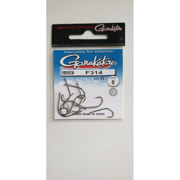 Gamakatsu F16 Fly Hooks - Size 6, NS Black, Pack Of 20, Streamer Hooks For Big Trout